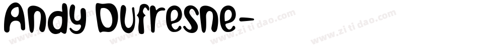 Andy Dufresne字体转换